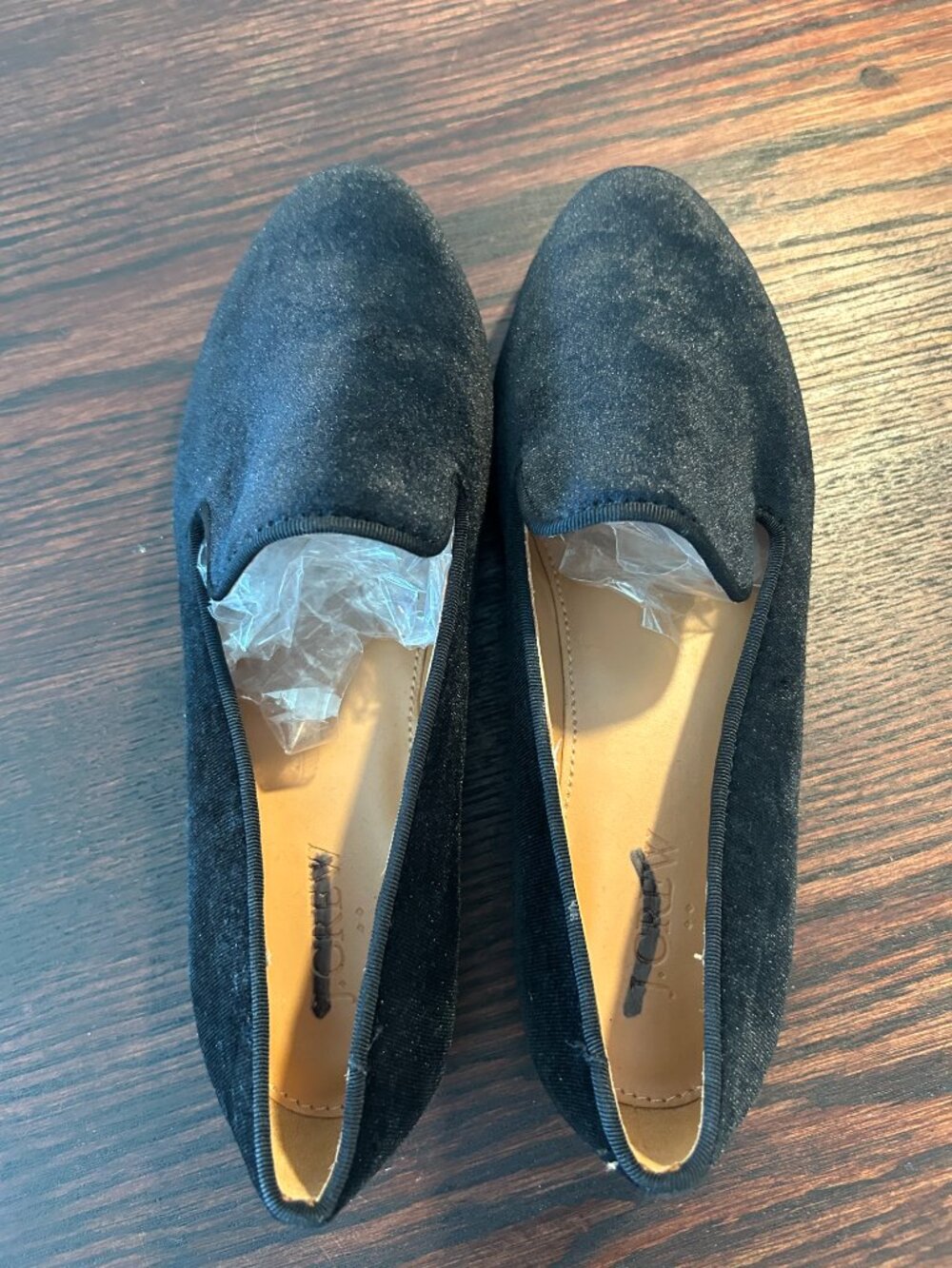J. Crew Factory Suede Black Shoes Size 7 NEW